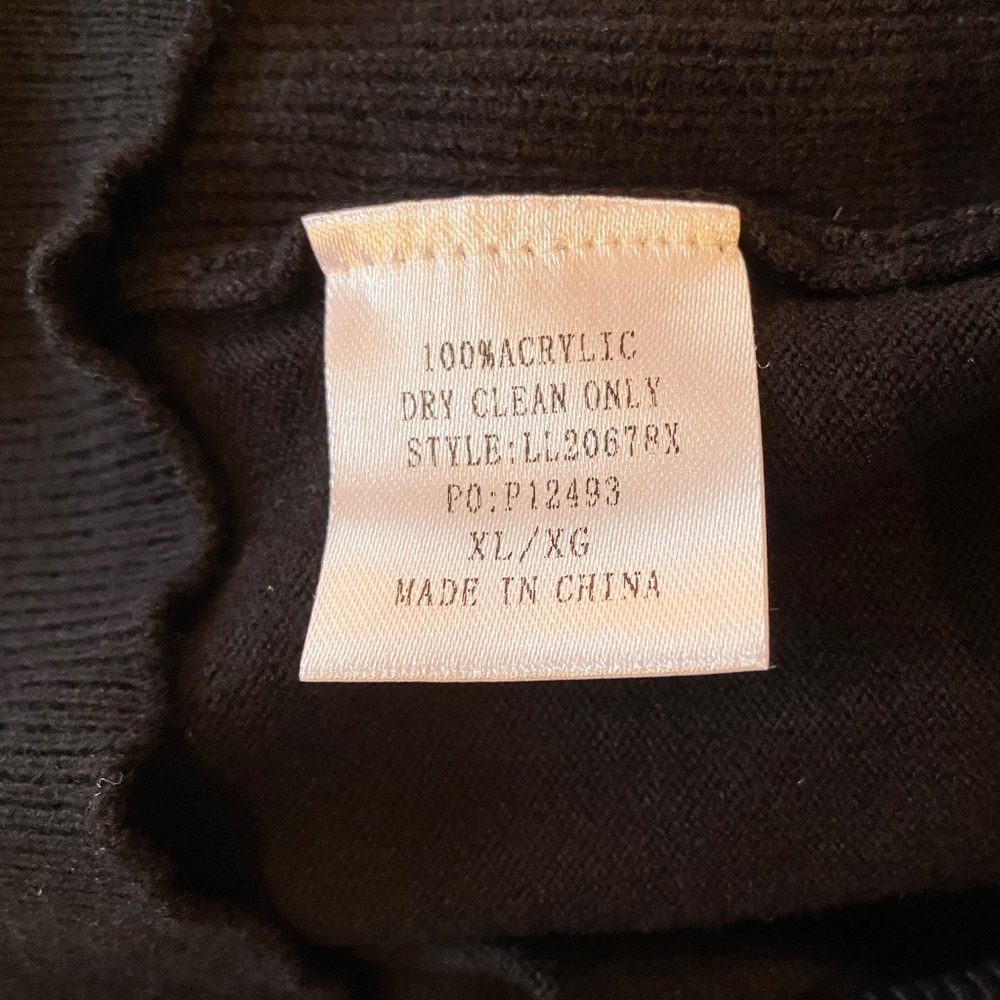 NWT Mischief Made Black Cotton Knit Short Sleeve Sweater Rockabilly Vintage S M - Picture 6 of 6